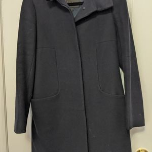 T. Babaton Navy wool coat